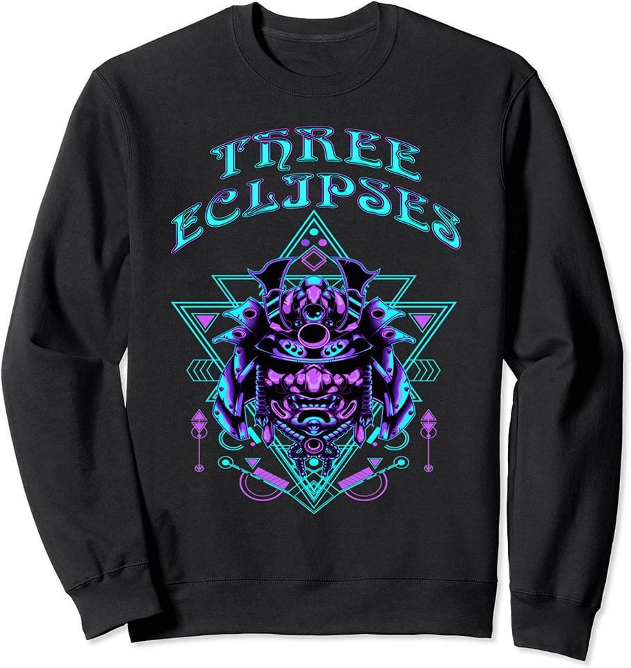 Japanese Samurai Cyborg Oni Mask Sweatshirt