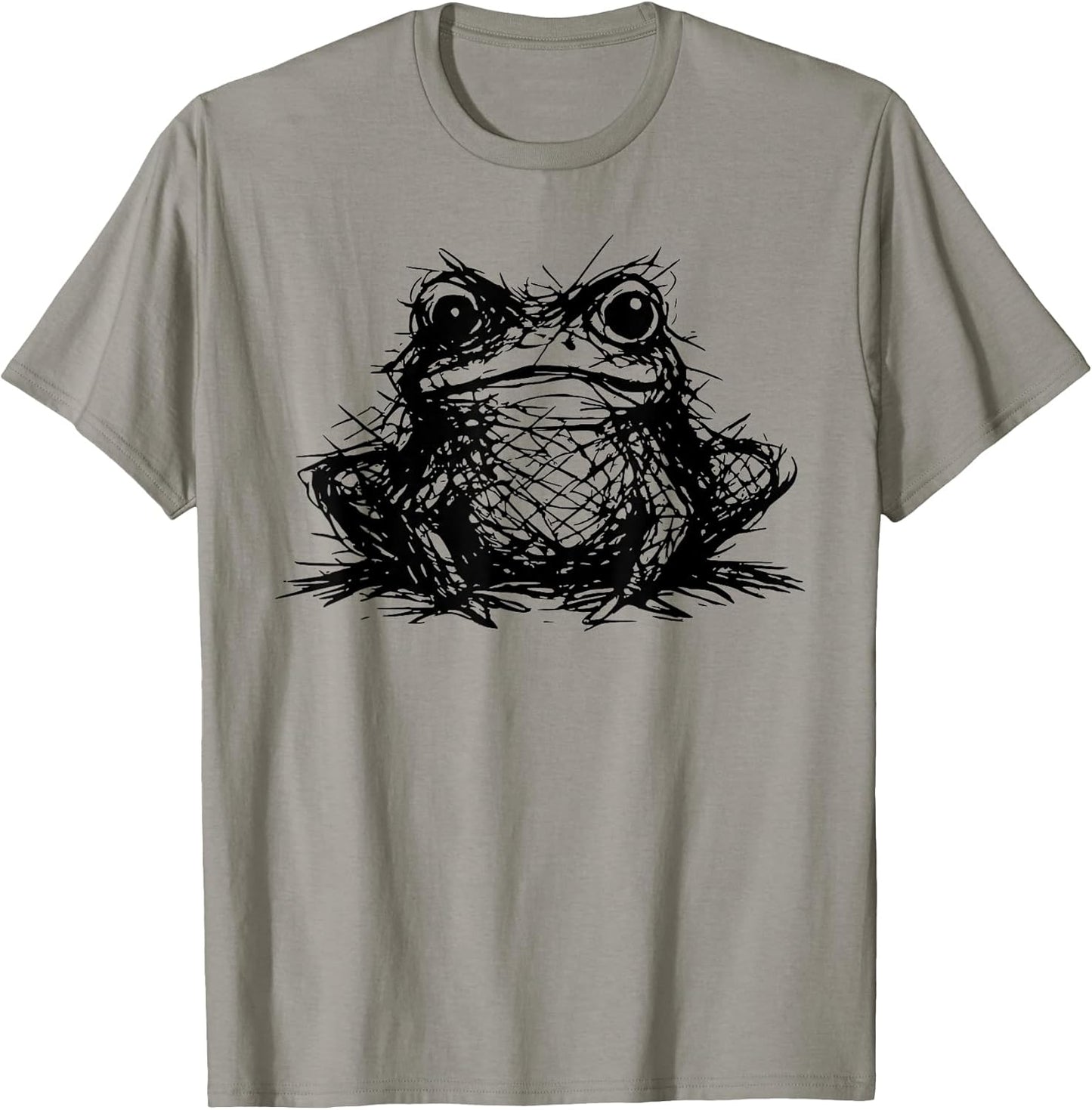Scribble Frog Art & Minimal Designs Line Art Tee