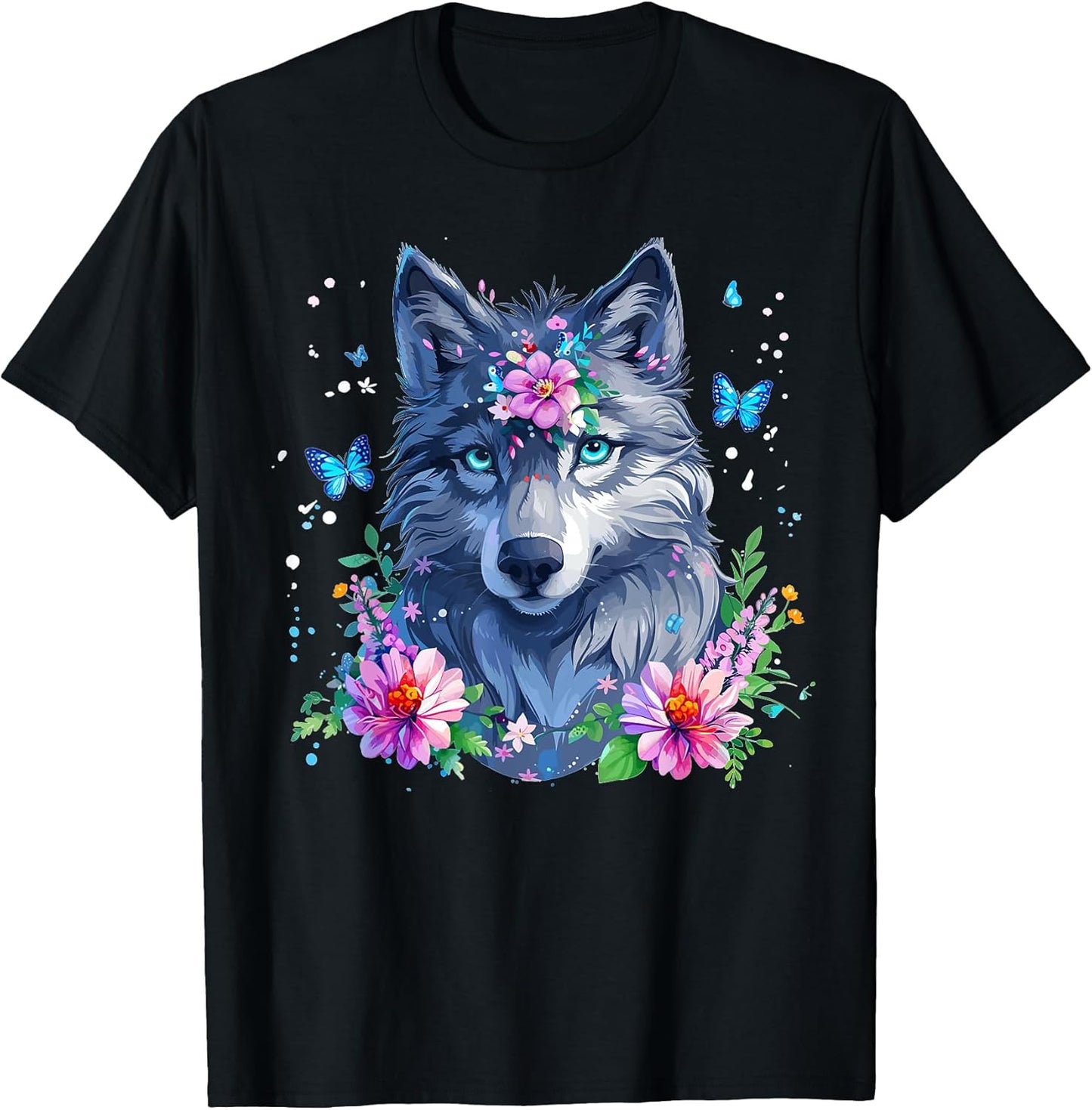 Colorful Wolf Art I Cartoon Wolf