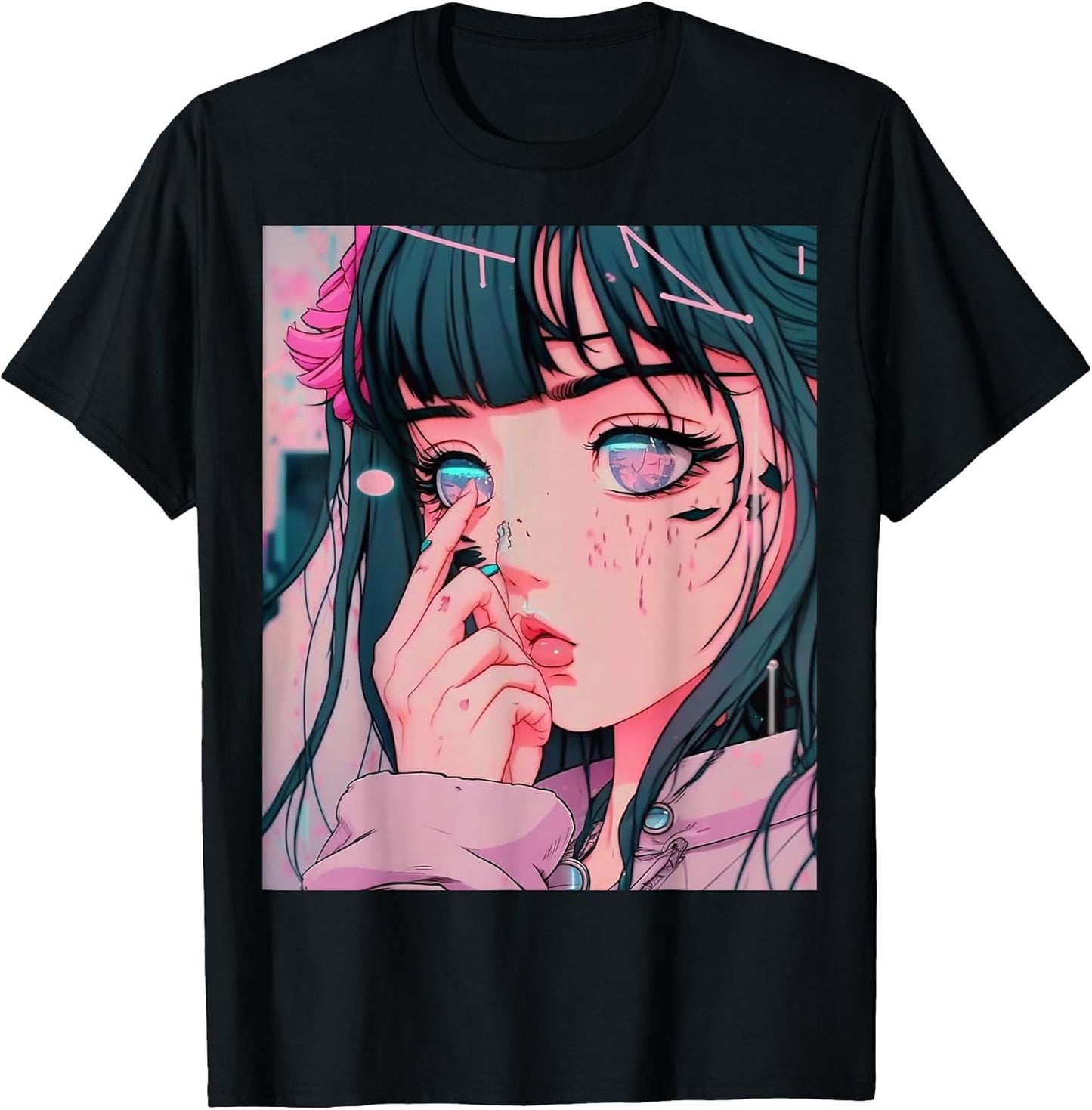 Cool Anime Girl Vaporwave Designs