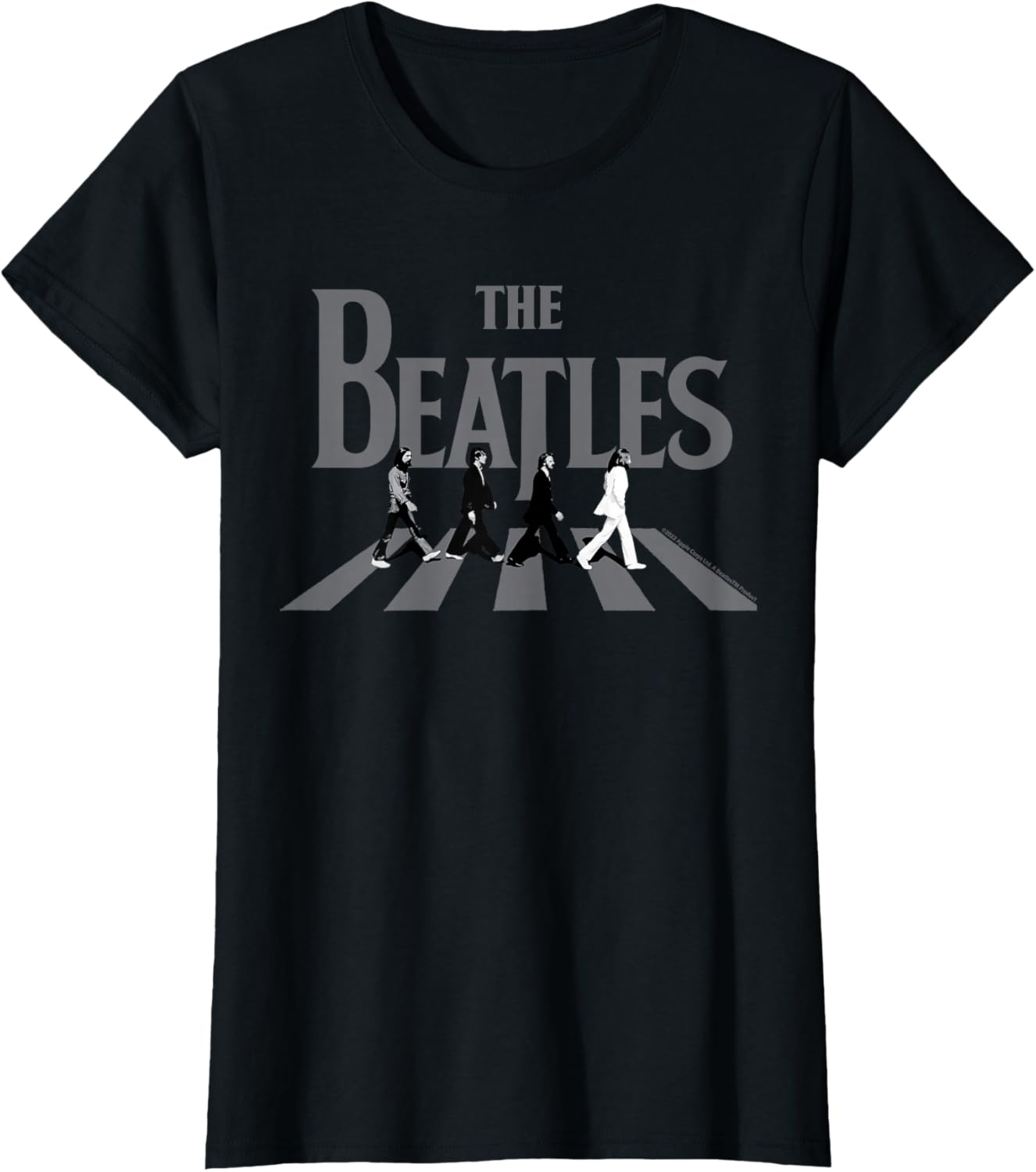 Abbey Road Greyscale Album Cover T-Shirt