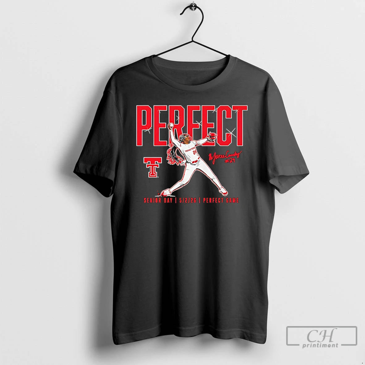 Premium Texas Tech Red Raiders Baseball Nijaree Canady Perfect Game Signature