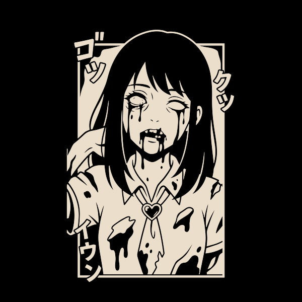 Schoolgirl Ghoul Dark Anime Horror