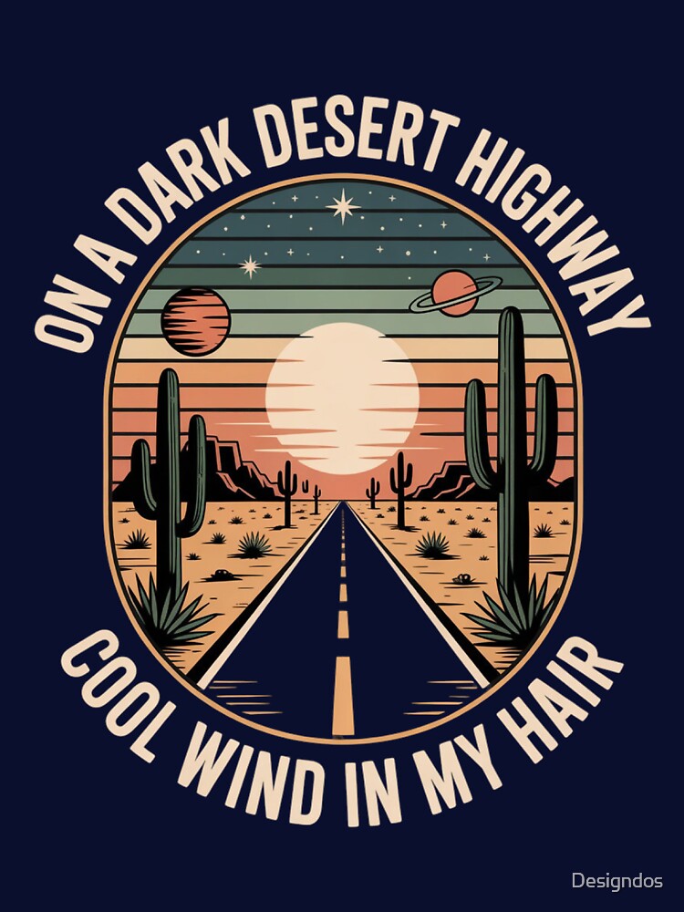 Desert Highway Retro Sunset by Designdos