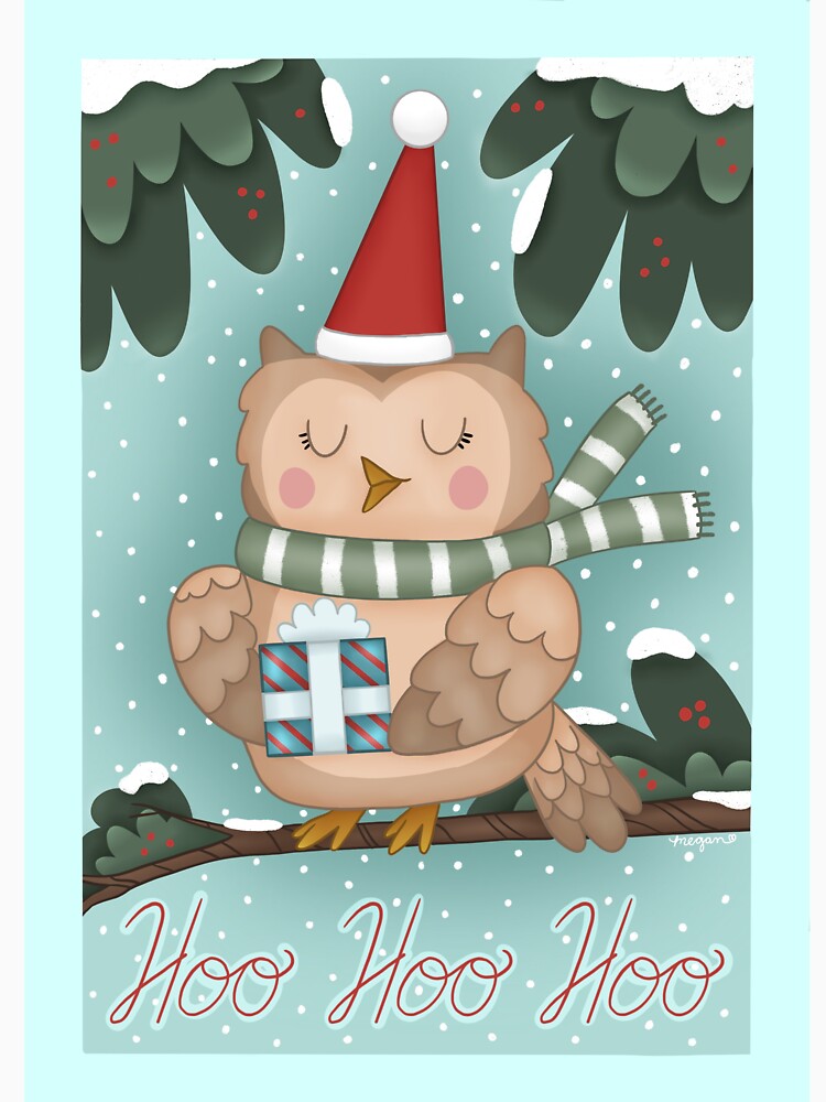 Christmas Owl by Megan Makes Art VT