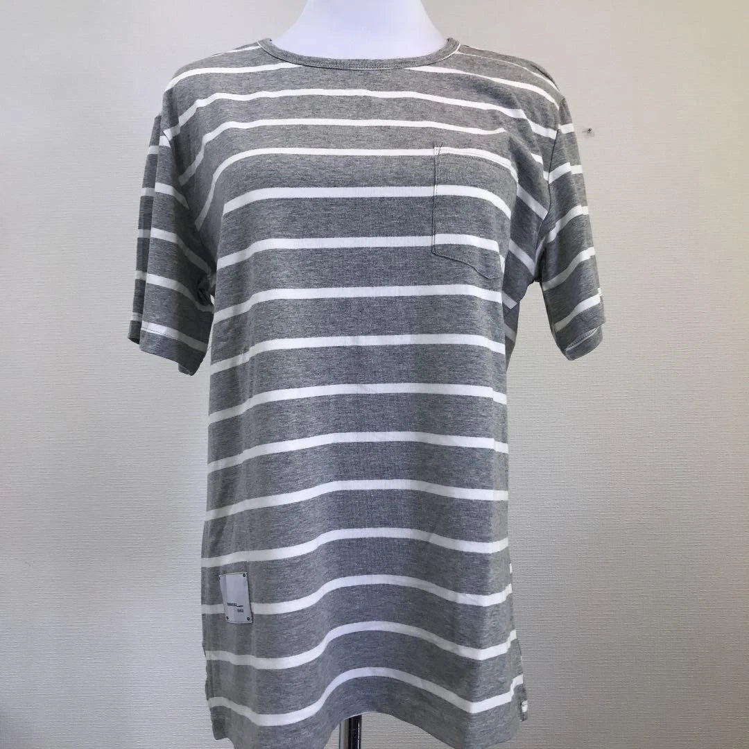 Gray Striped T shirt Korean Fashion Stylish Girls