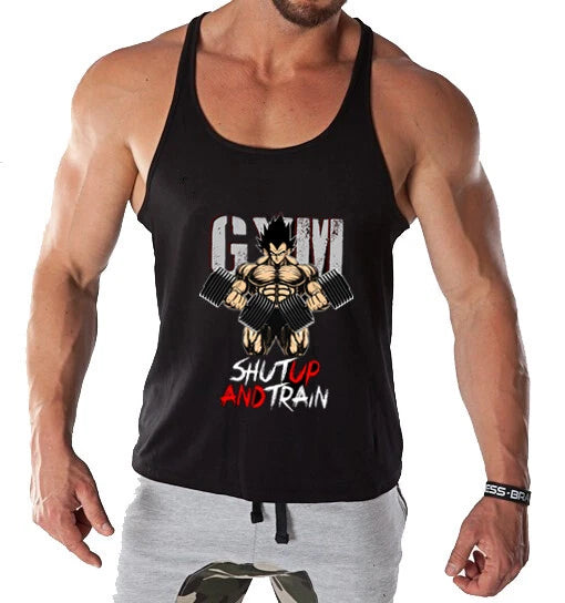 Men's Stringer Muscle Bodybuilding Shirt Tank Top Gym Singlet Fitness Sport Vest