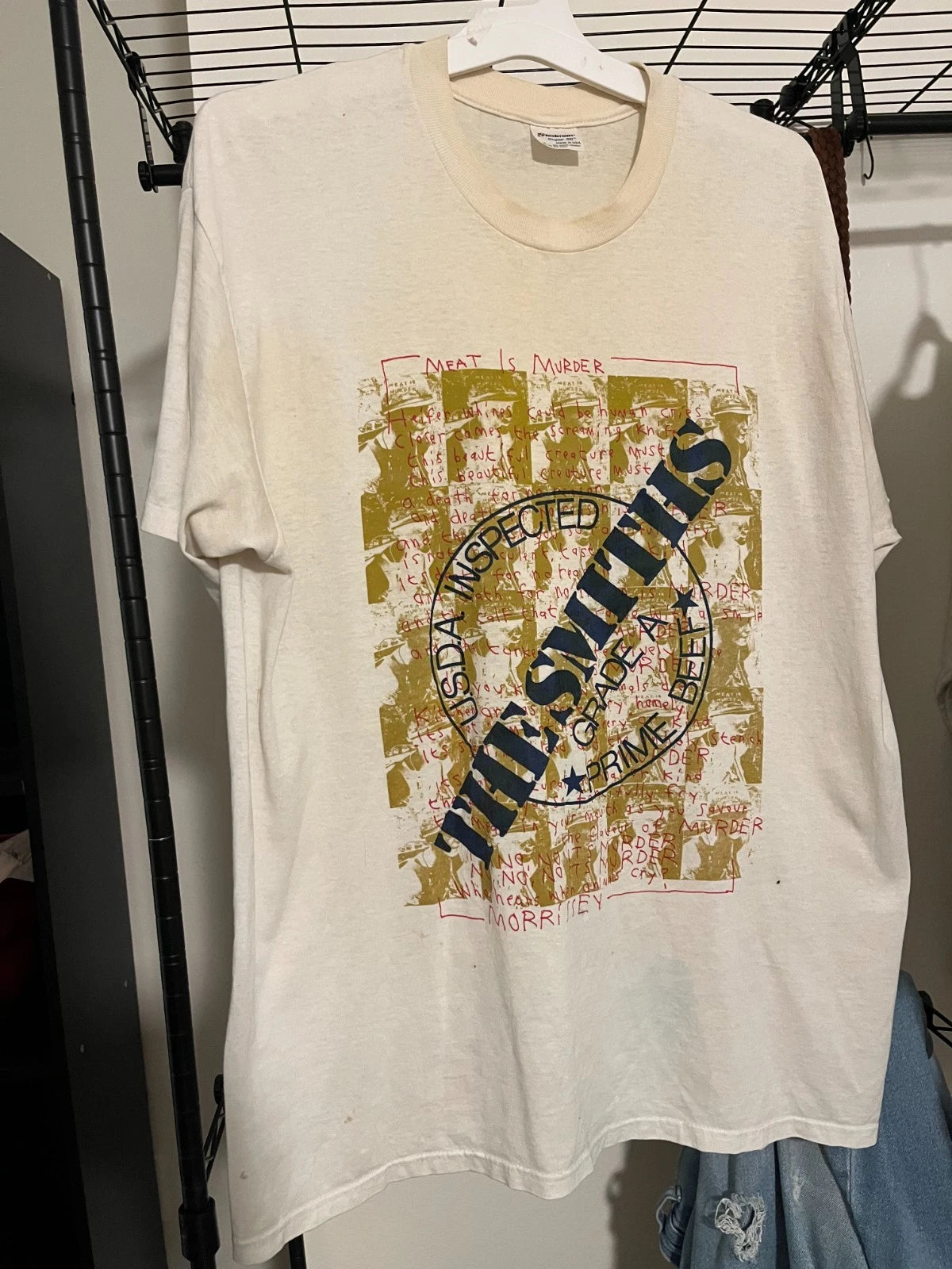 Vintage 1980s The Smiths Meat Is Murder Tshirt