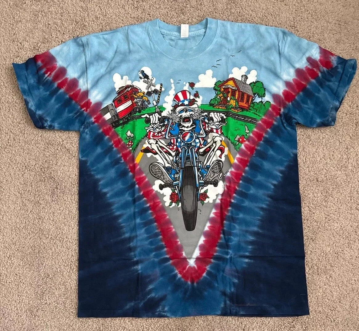 Liquid Blue Grateful Dead, Tie-Dye Shirt, Brand New, Men’s Sizes 
