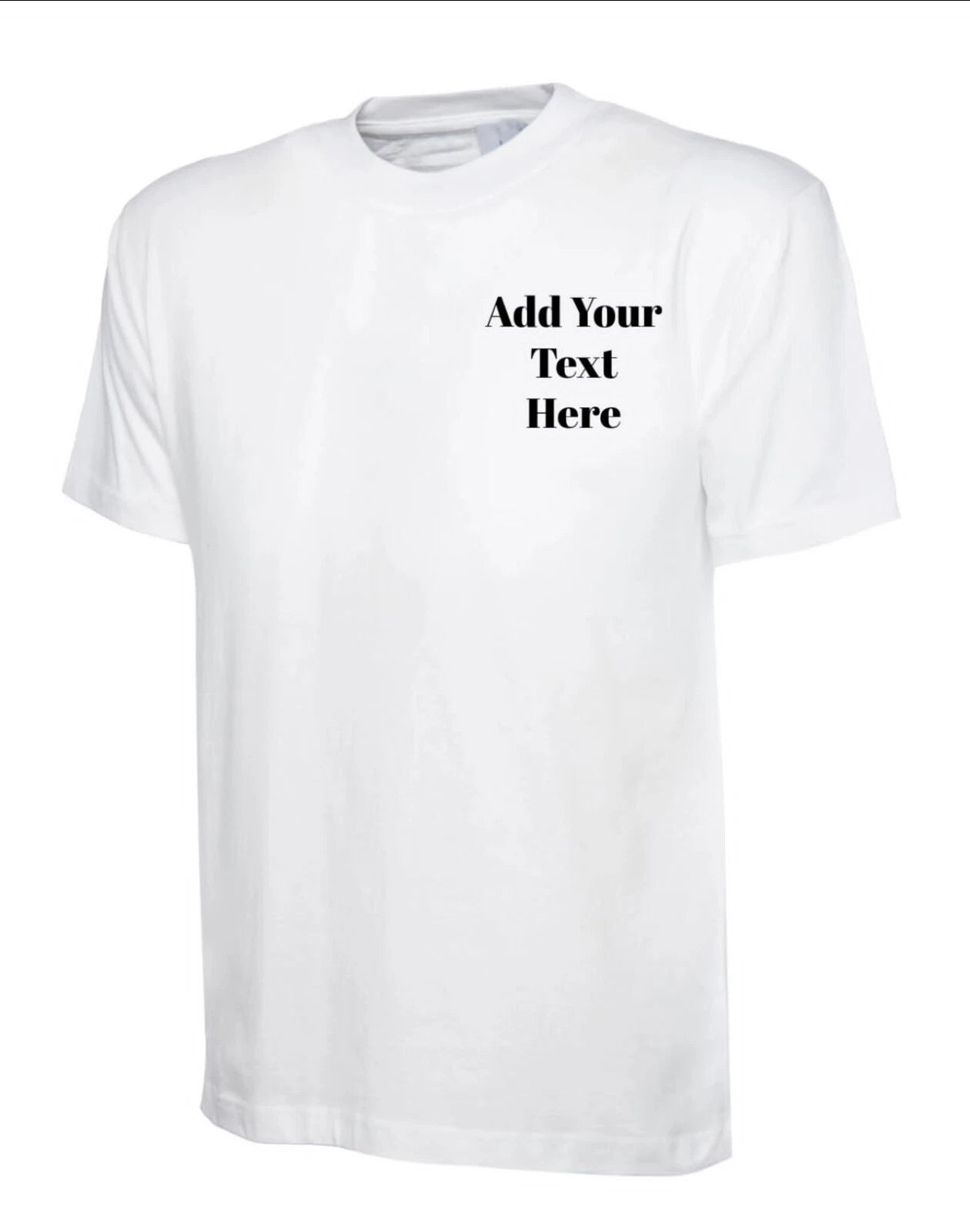 UNEEK T-Shirt | Personalised Name | Text | Custom Embroidered | Unisex or Man UK