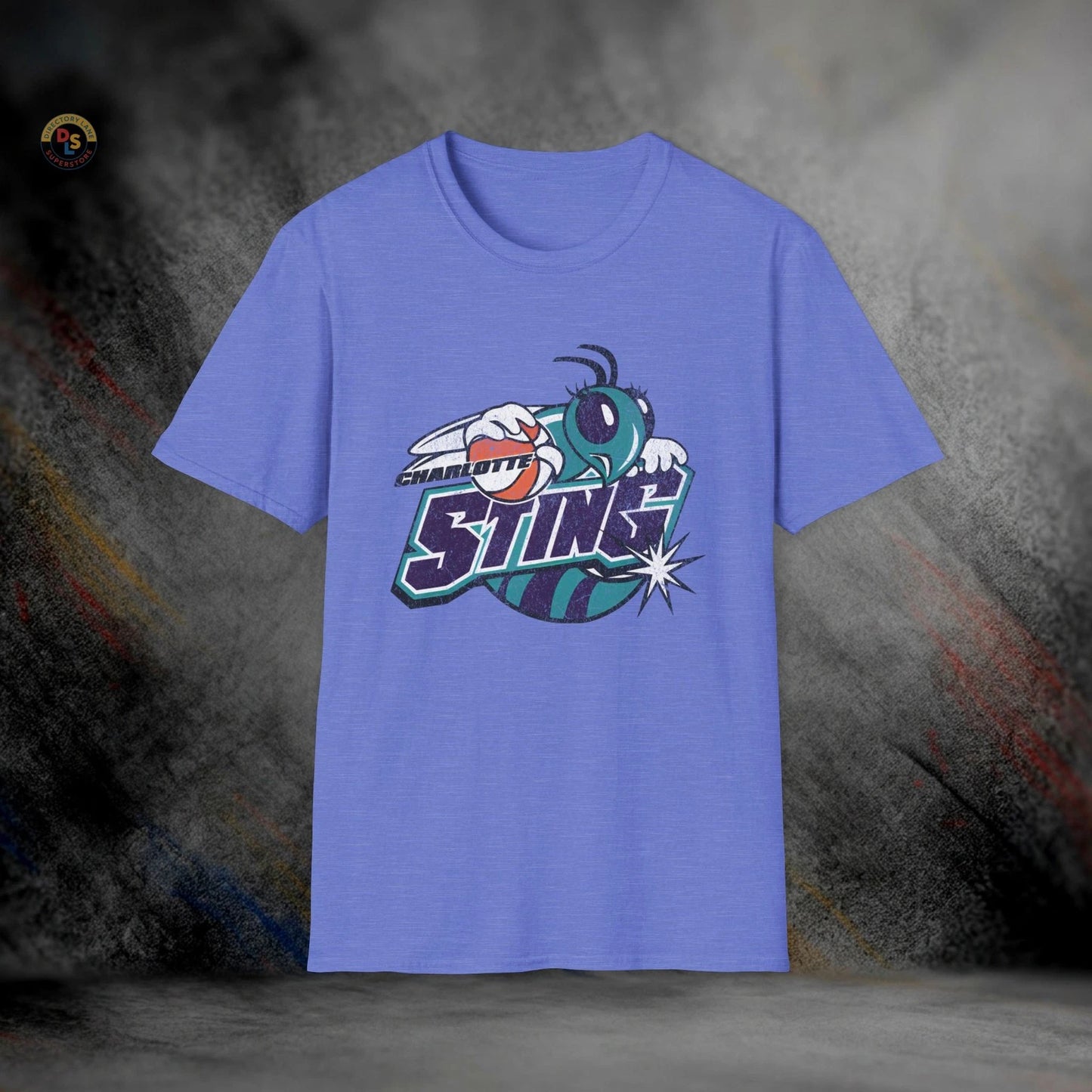 Charlotte Sting WNBA Defunct Vintage Basketball T-Shirt | Softstyle Tee
