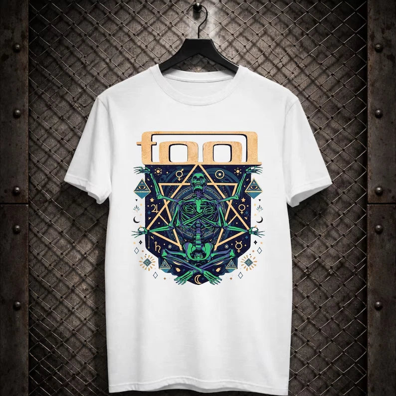 Vintage Tool Band T Shirt Metal Music Merch T-Shirt Progressive Rock Graphic Tee