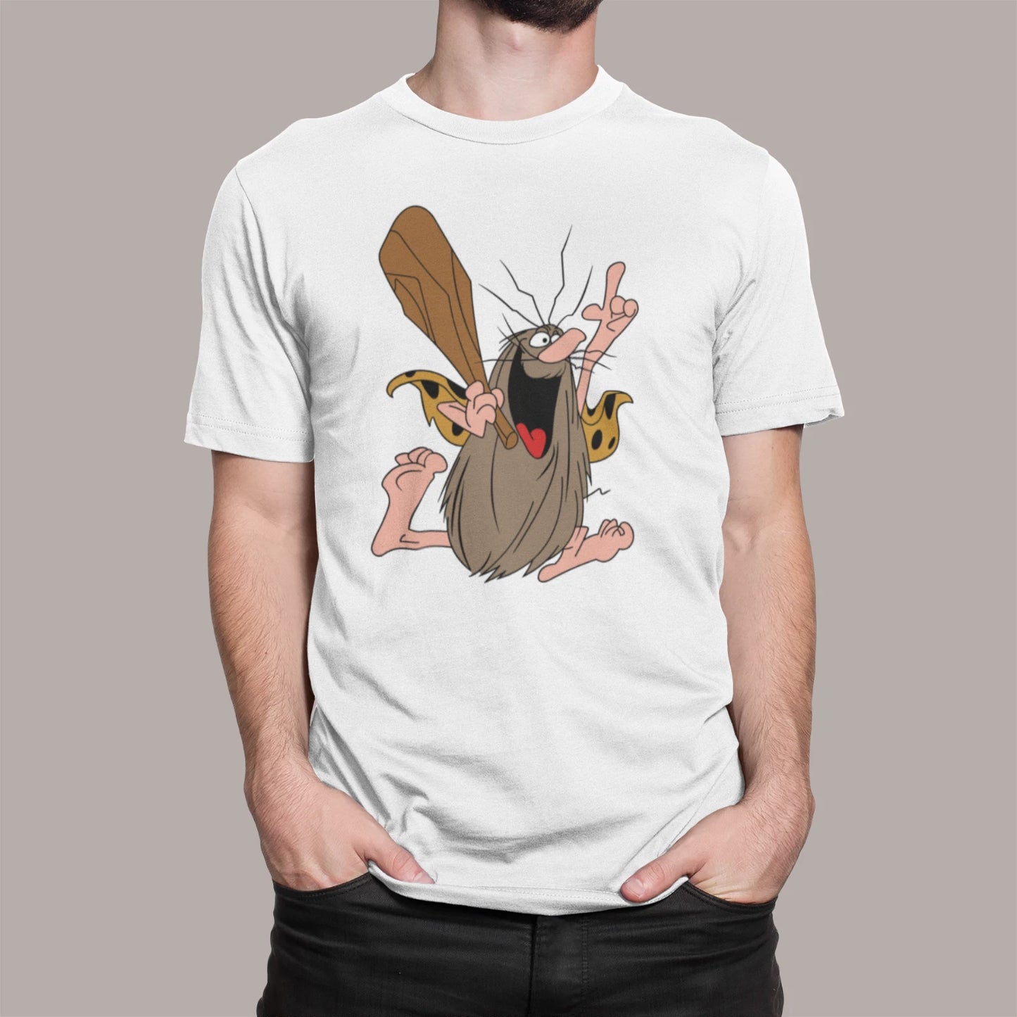 CAPTAIN CAVEMAN T SHIRT RETRO CARTOON CLASSIC ADULTS KIDS