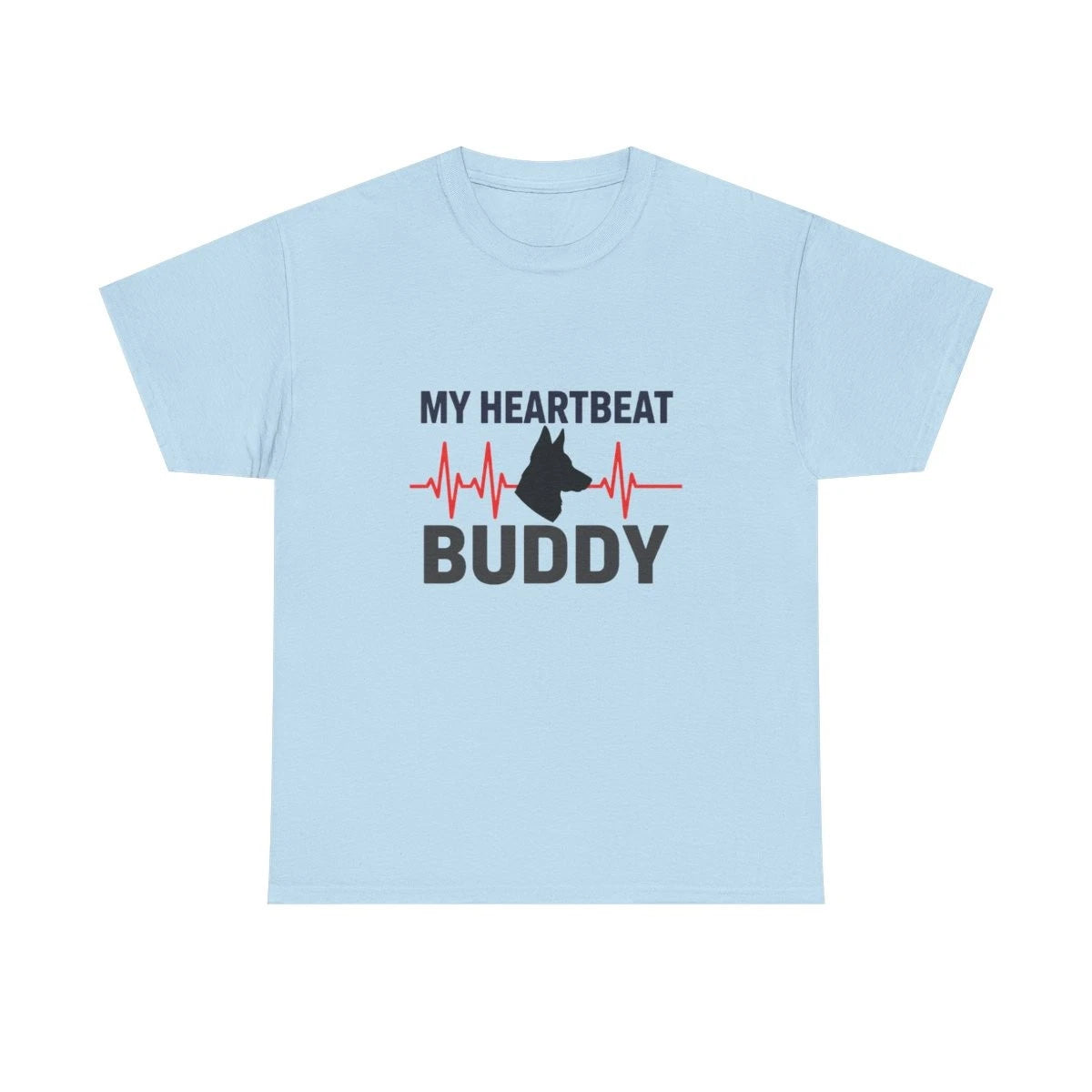 Custom German Shepherd Paw Print Heartbeat Shirt Personalized Pet Name Dog Owner