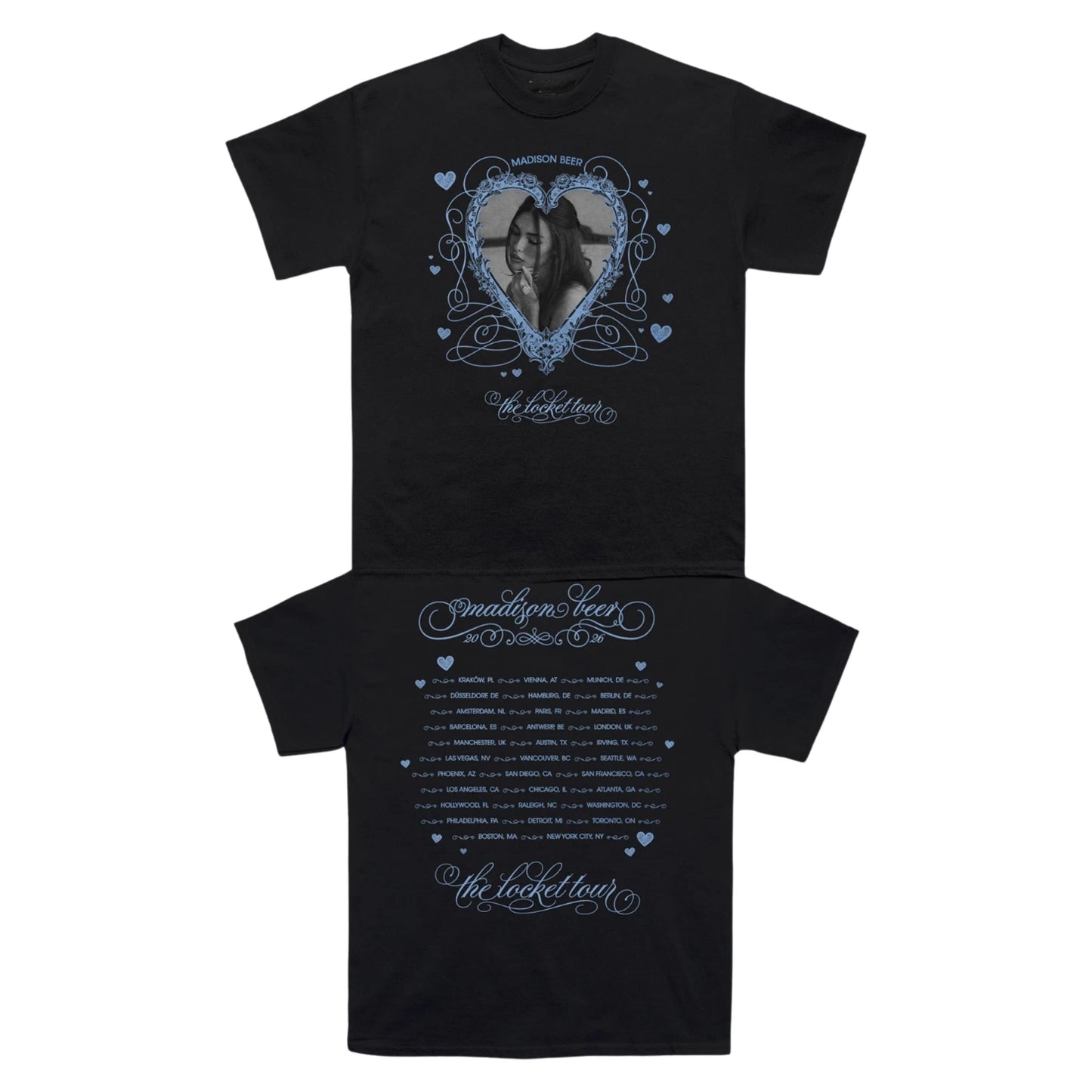 Madison Beer The Locket Tour Merch Black Unisex T-shirt