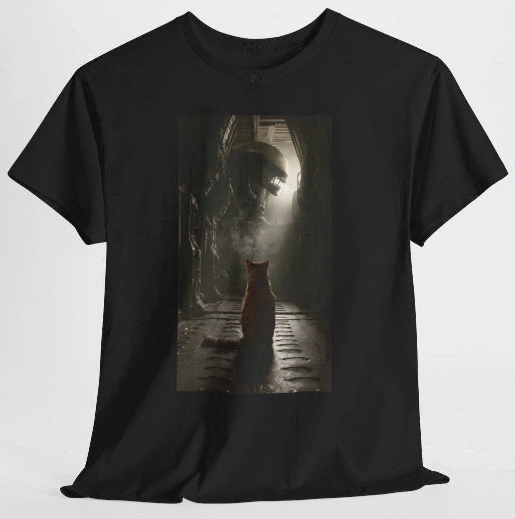 Alien T Shirt - Jonesy The Cat - 70’s Sci Fiction Horror Art Tee Nostromo