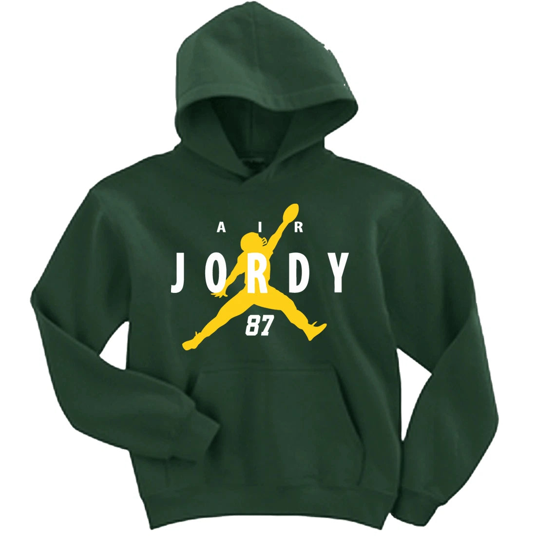 Jordy Nelson Green Bay Packers "Air Jordy" jersey HOODED SWEATSHIRT