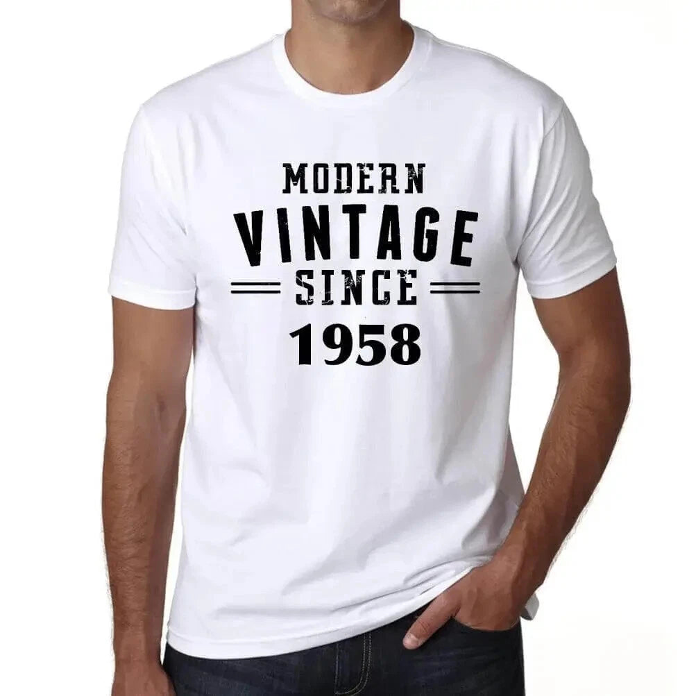 ULTRABASIC Men's T-Shirt Vintage Modern Since 1958 Modern Vintage Since