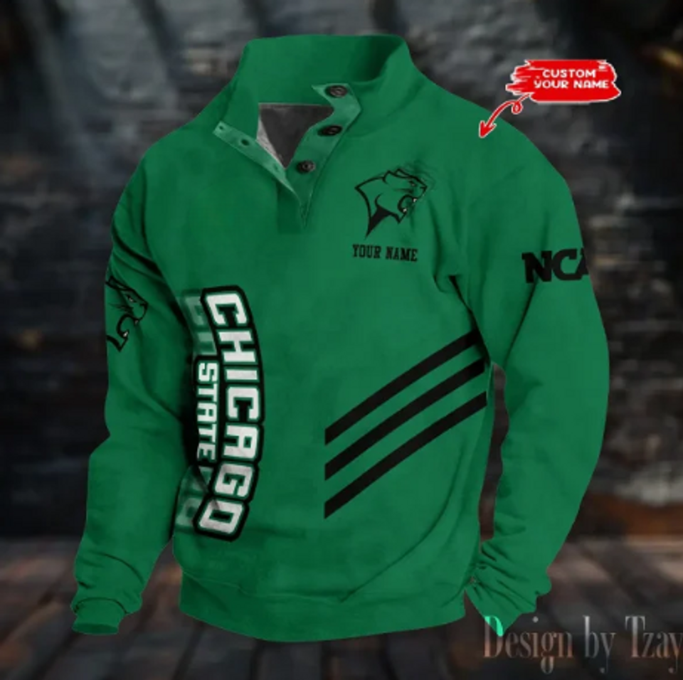 Personalized Chicago Stand Collar Sweatshirt, Basketball Fan Gift