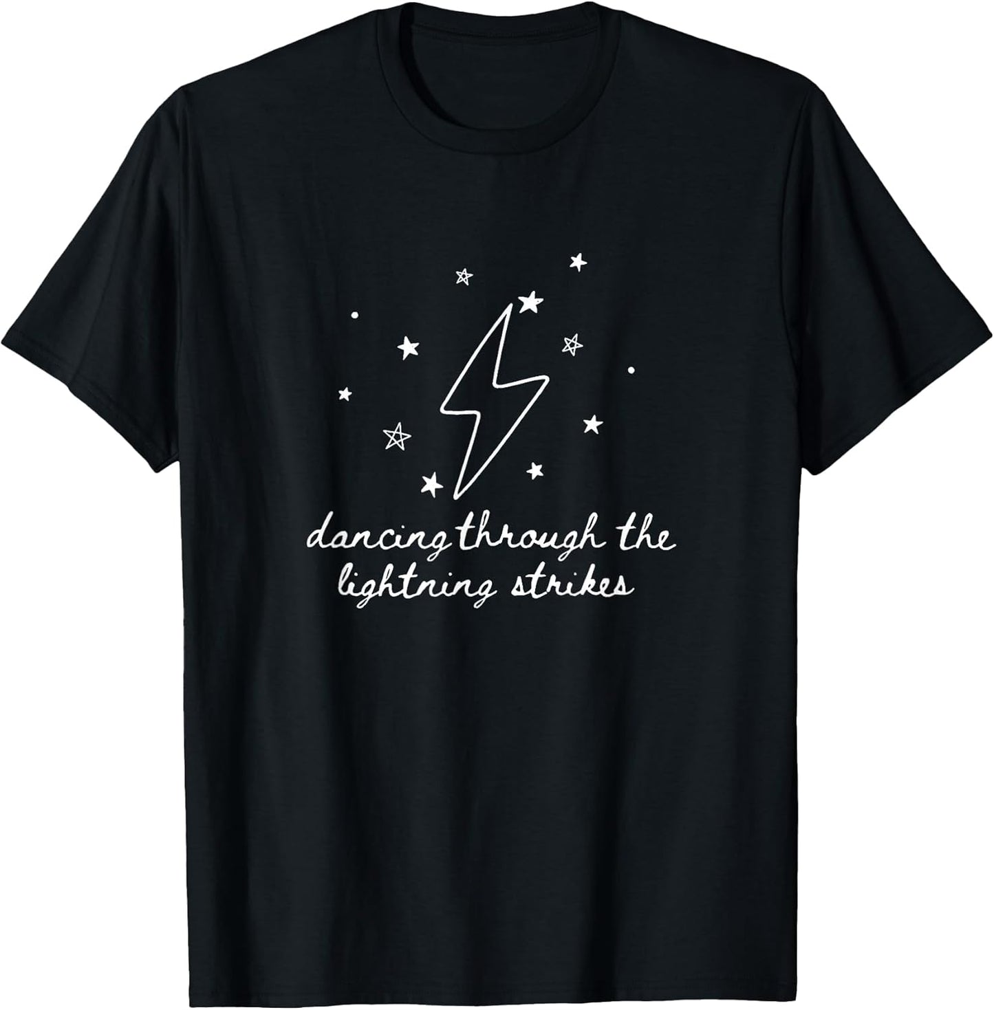 Dancing Through Lightning hand drawn bolt