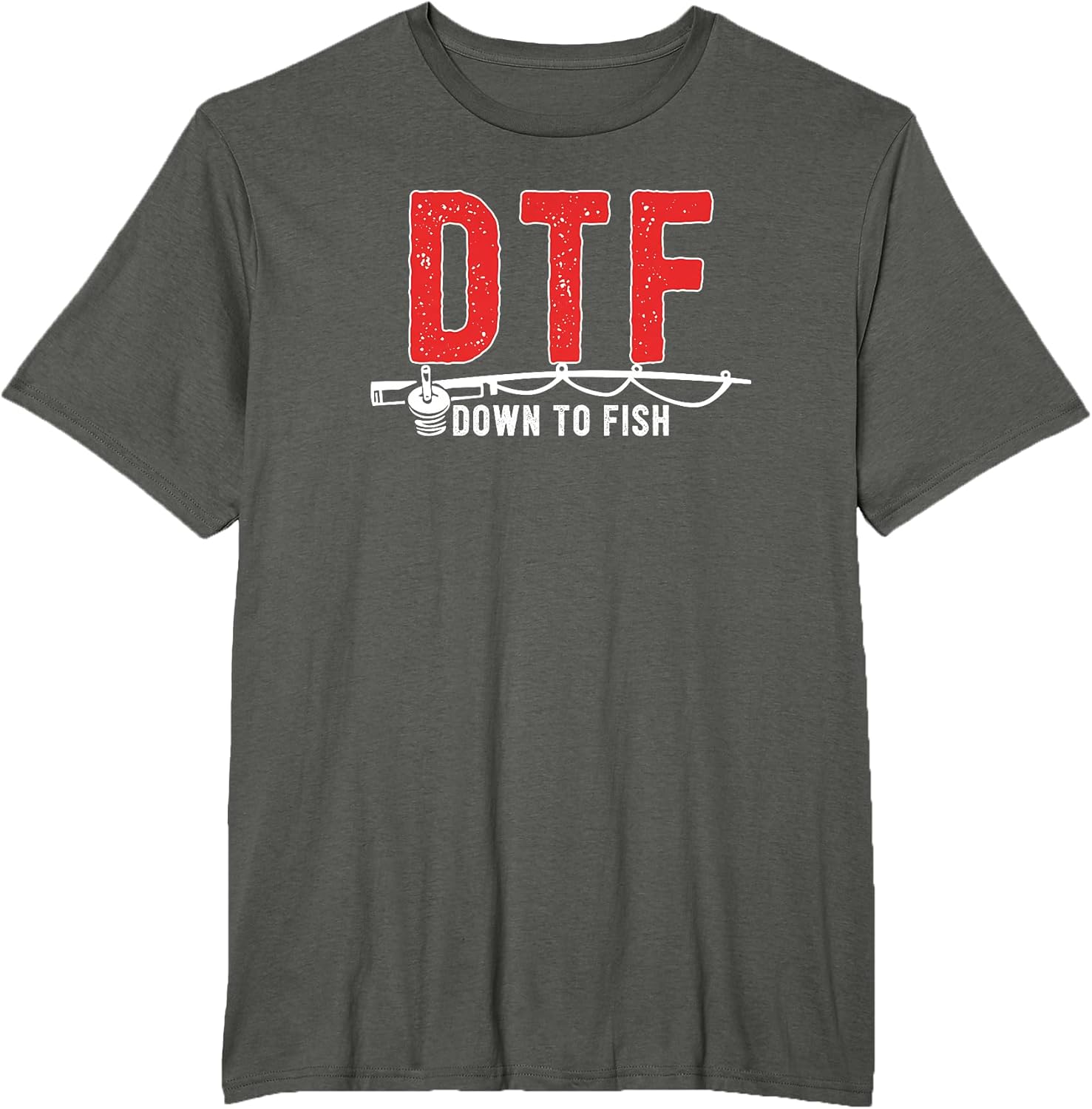 DTF - Down To Fish Funny Fishing Camping Travel