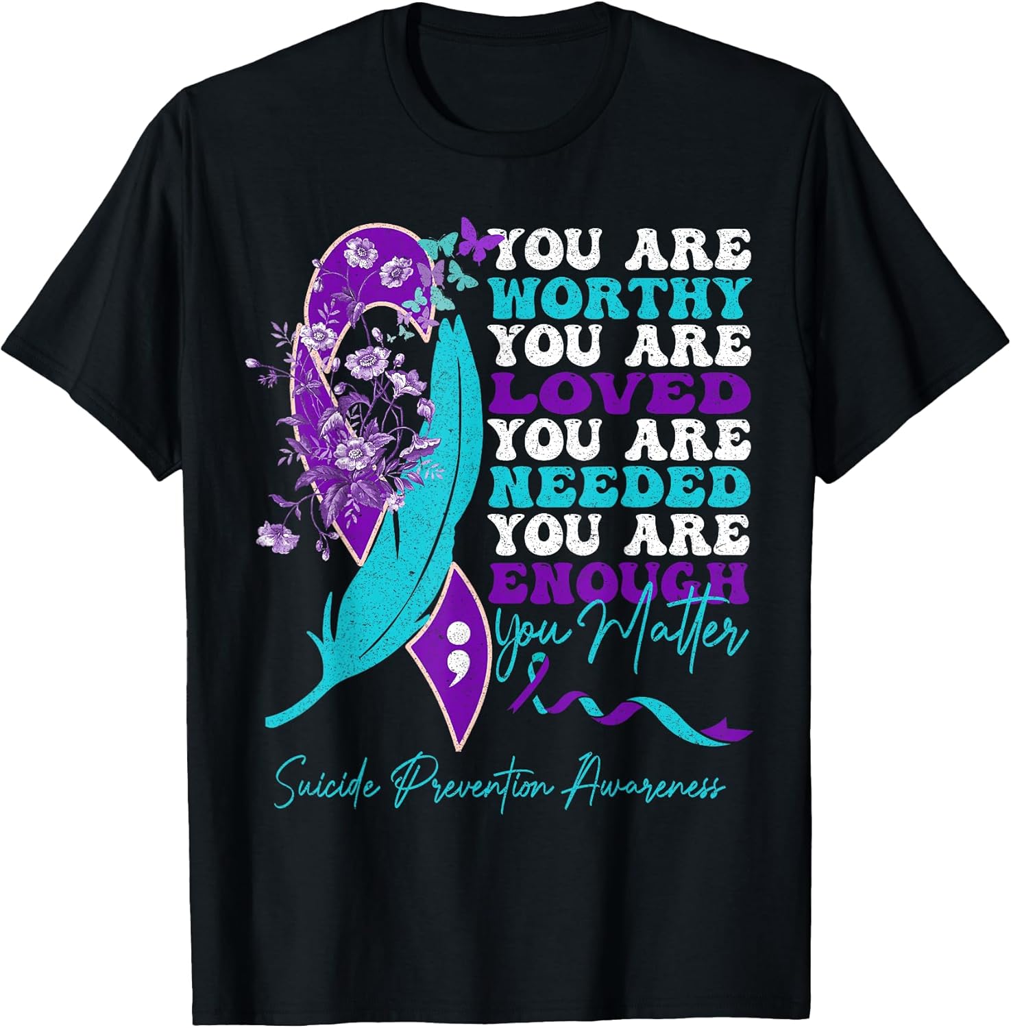 Suicide Prevention Awareness positive motivational