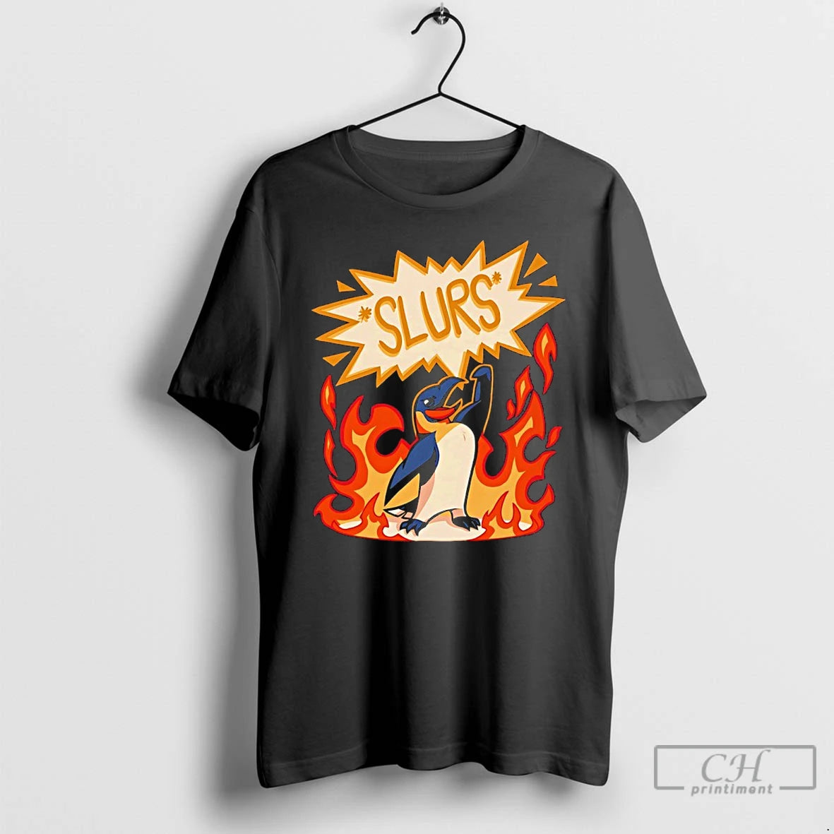 Premium Penguin Slurs Cartoon
