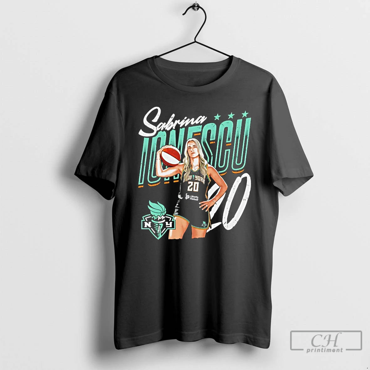 Premium Pmhs41to Sabrina Ionescu Player Pose New York Liberty