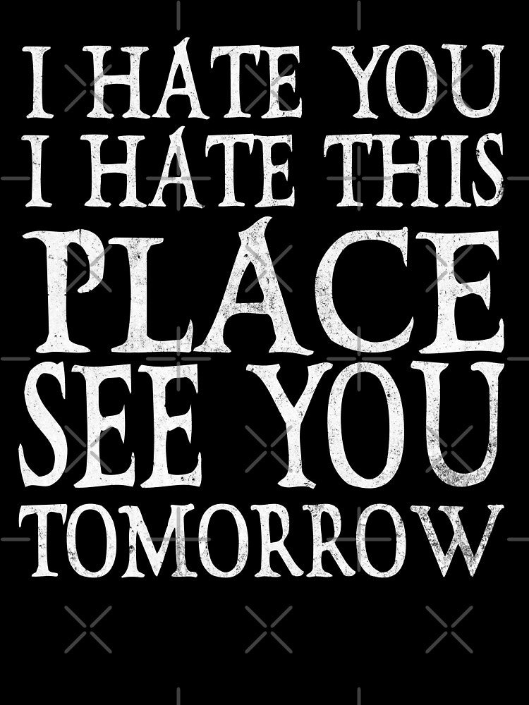 I Hate You I Hate This Fitness Gym Bodybuilding by Wildchagapicker