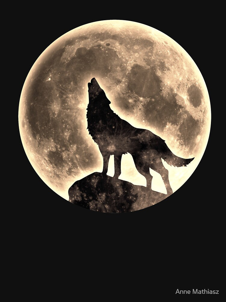 Howling Wolf, full moon, fullmoon, wild, dog, wolves by boom-art