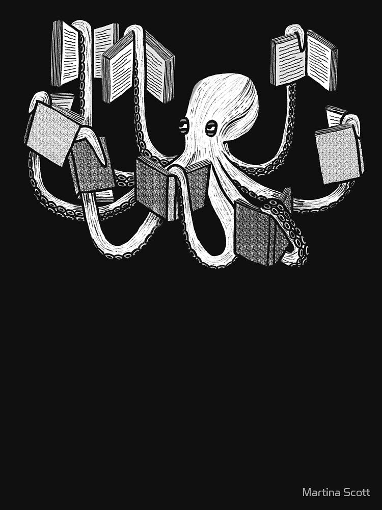 Armed With Knowledge (dark blue version) by Martina Scott