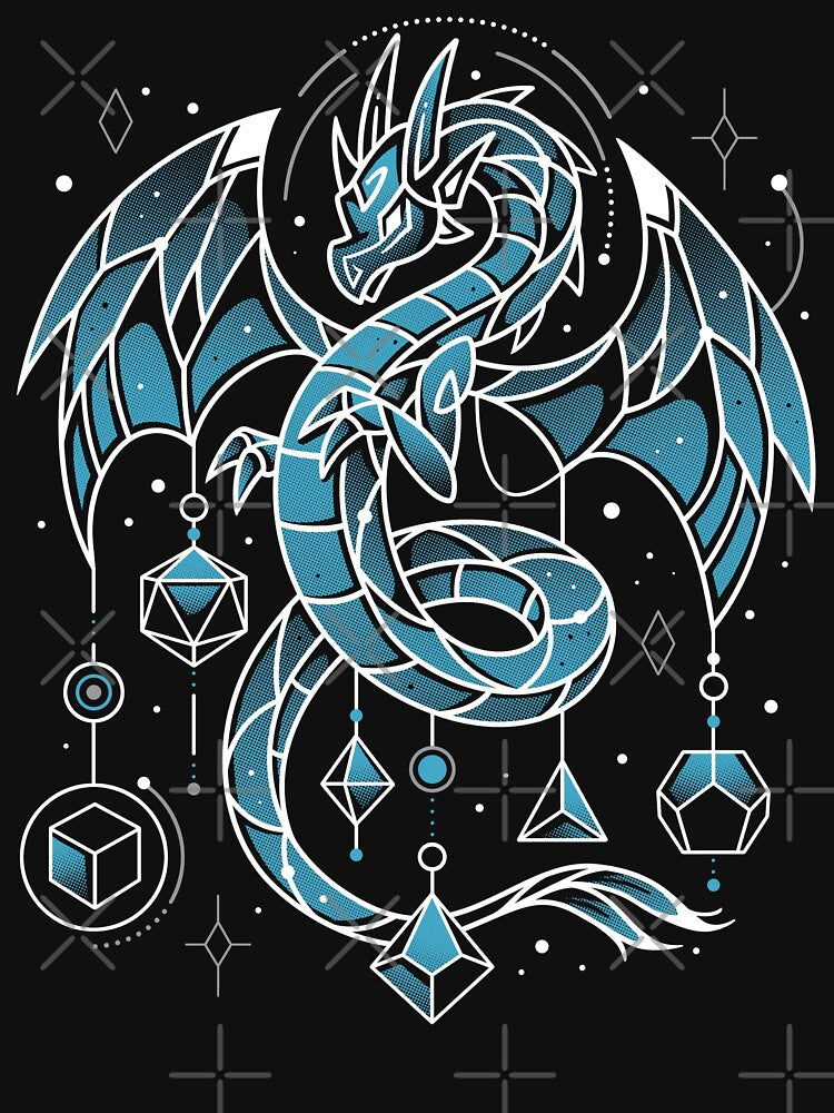 Frozen Dice Dragon - D20 Keeper by Snouleaf