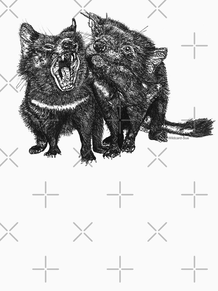 Kim and Josh Tasmanian Devils by Wildcard-Sue