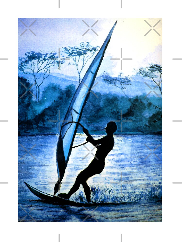 Twilight Windsurfer by Linda Callaghan