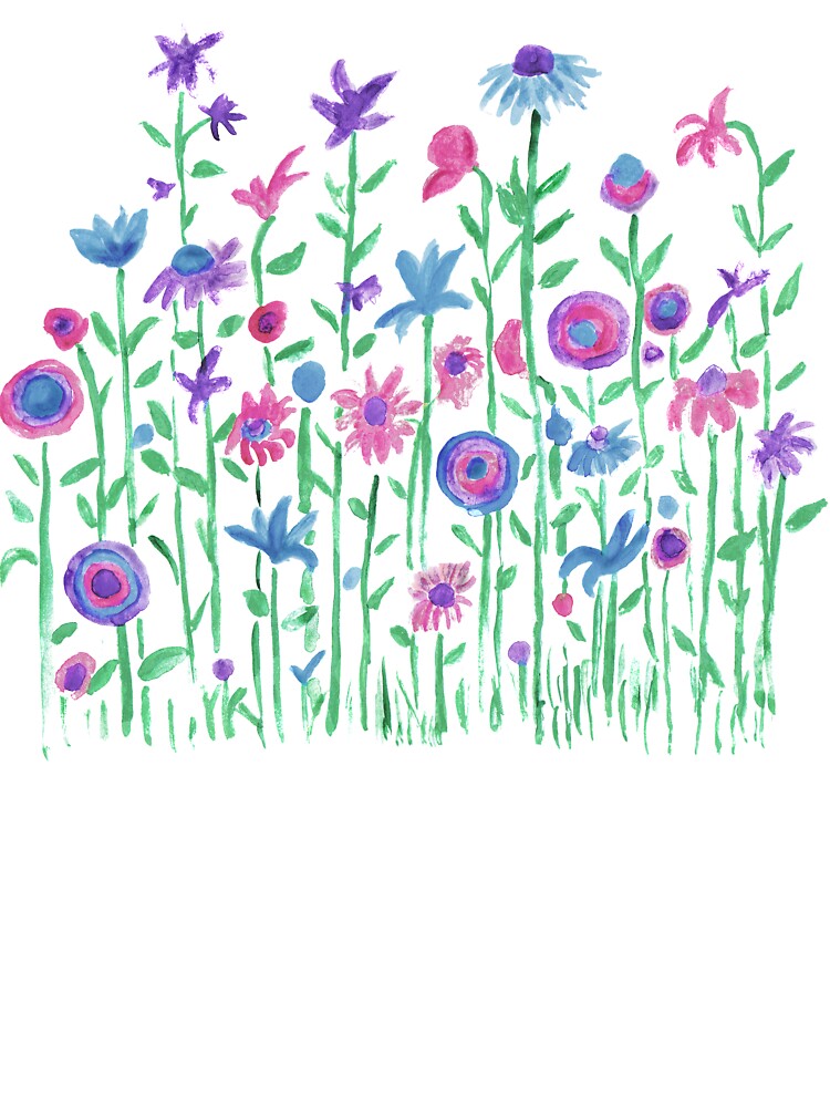 Cheerful spring flowers watercolor painting by Anna Lemos