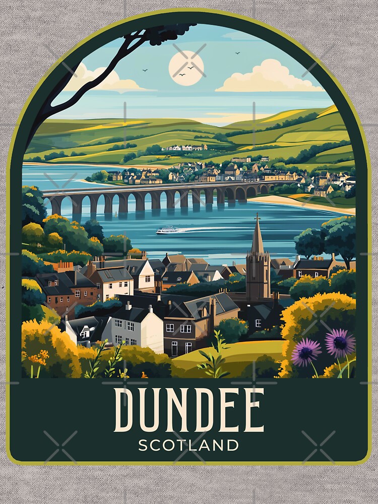 Dundee Vintage Travel Illustration by HomeLivingCo