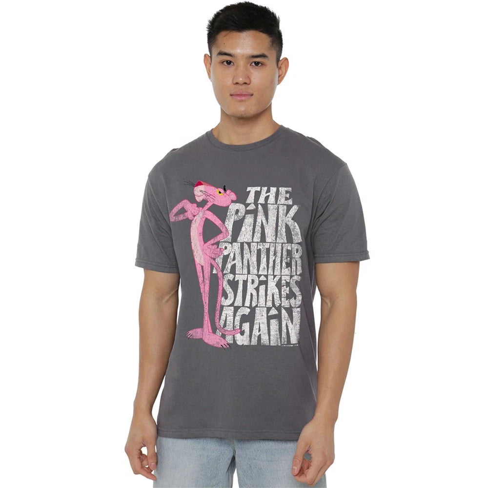 Pink Panther Strikes Again T-Shirt S-4XL, Charcoal