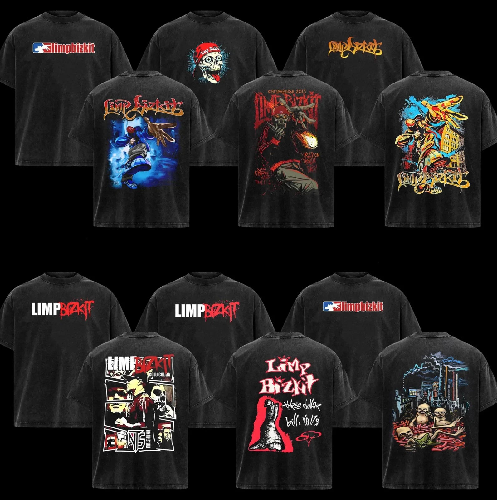 [Collection] Retro Limp Bizkit Shirt Rock Band Shirt Retro Music Graphic Tee