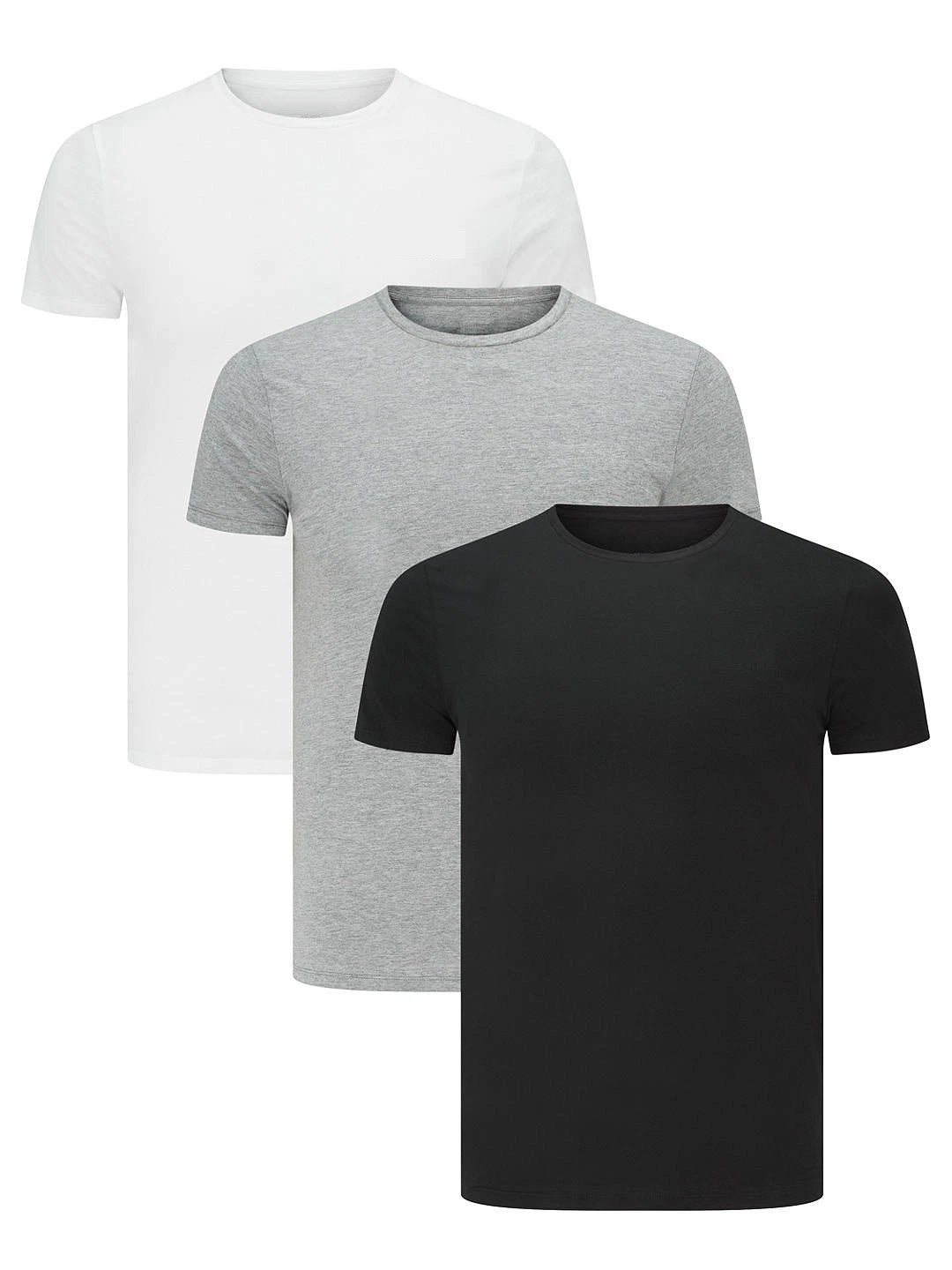 Men's Plain Blank T-shirt Basic Tee White Black Grey sizes XS - L New Bulk