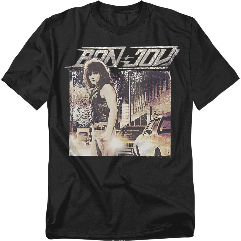 Bon Jovi Runaway Jon T-Shirt S-5XL, Black