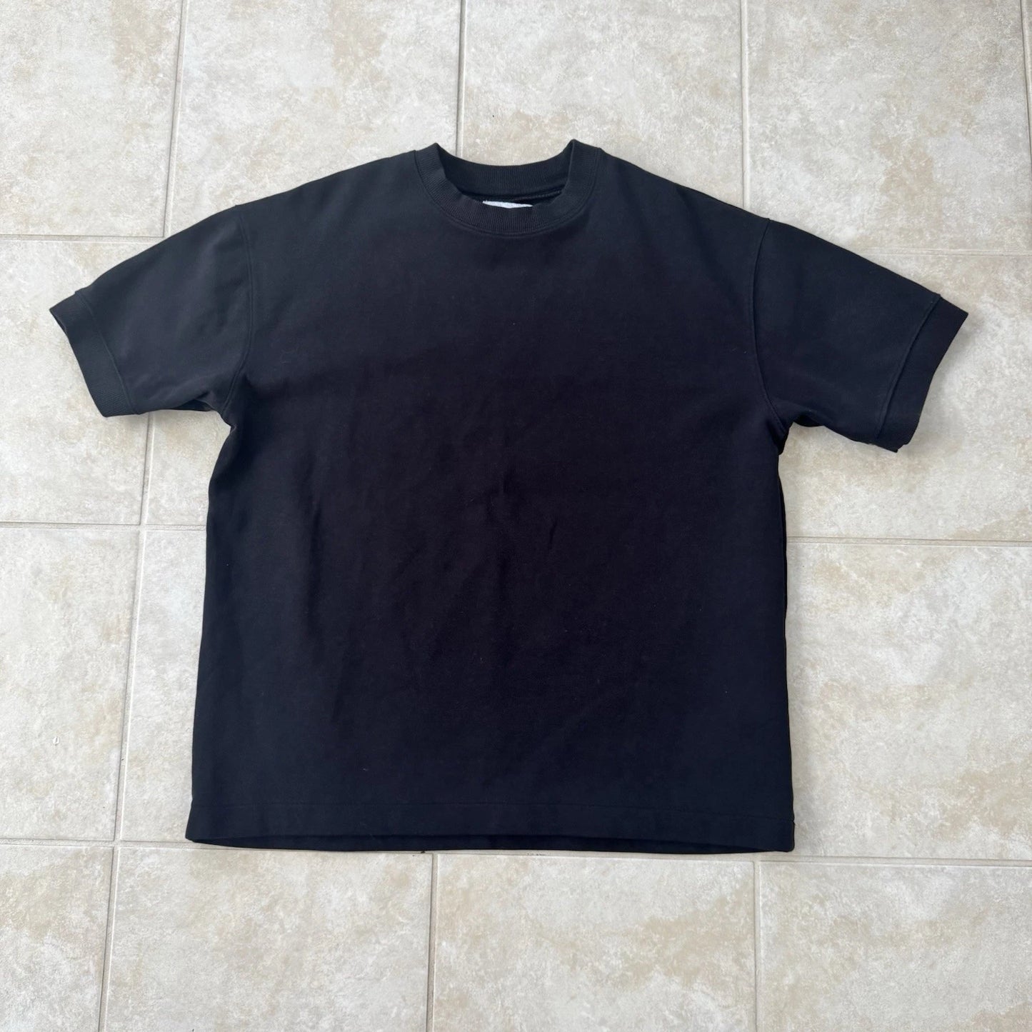 D&F Ricky Singh Black T-shirt Relaxed Fit Heavyweight Short Sleeve Oversized L