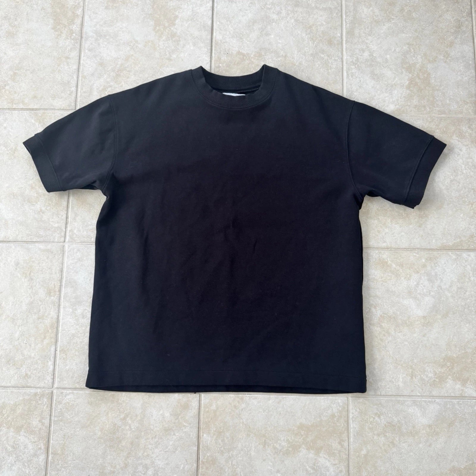 D&F Ricky Singh Black T-shirt Relaxed Fit Heavyweight Short Sleeve Oversized L