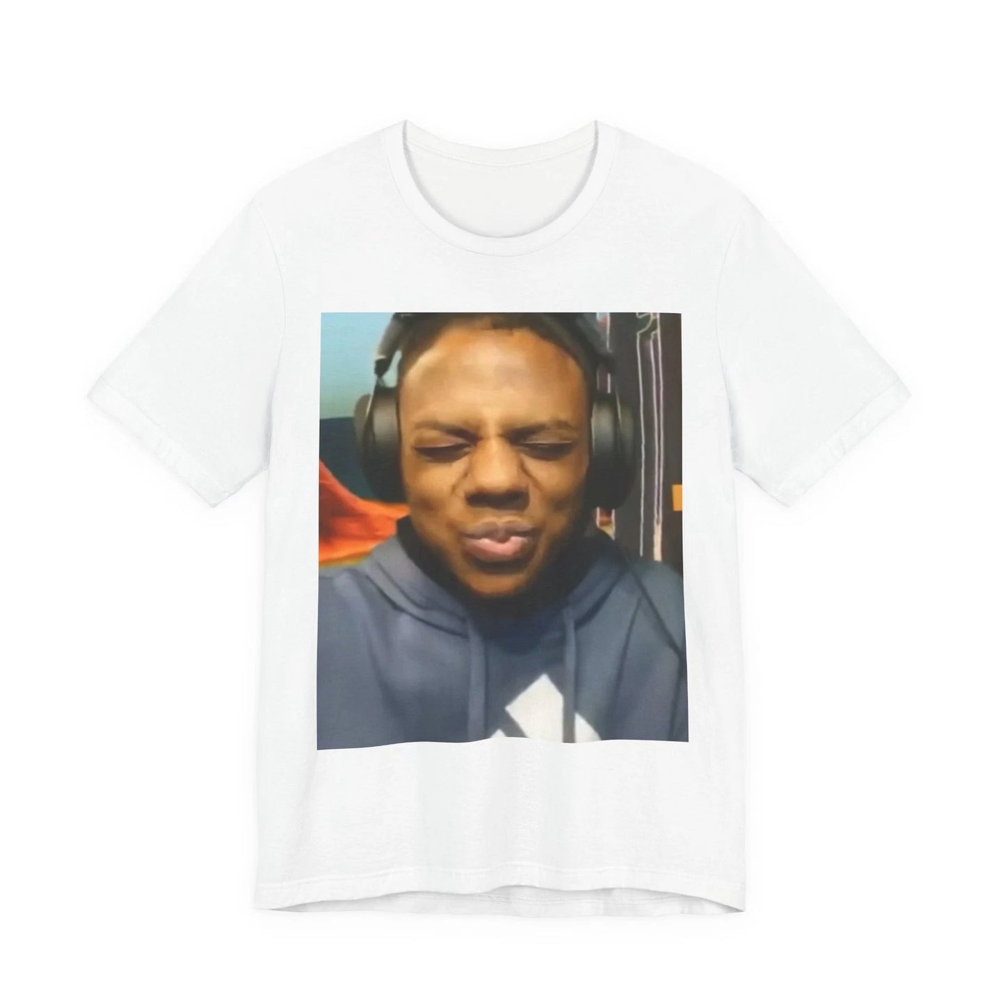 Funny Squinting Face Photo Tee | Meme Face T-Shirt