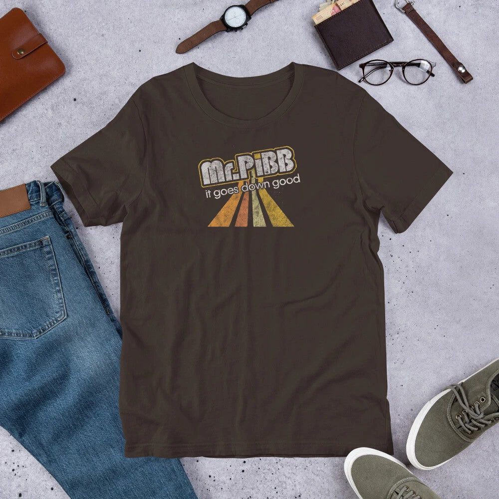 Vintage Mr. Pibb 70s Style Soda Pop Short-Sleeve T-Shirt