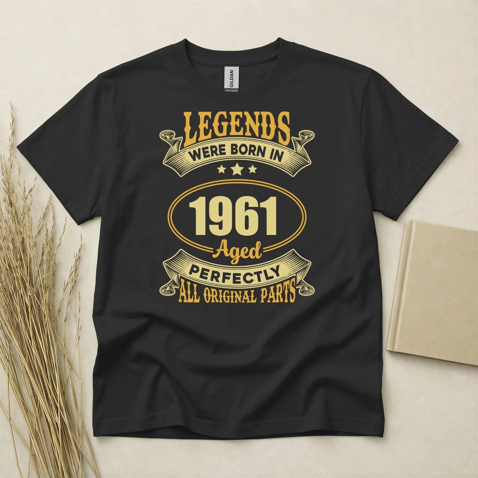 65th Birthday TShirt Born In 1961 65 Years Old Gifts Legends Born T Shirt Aged
