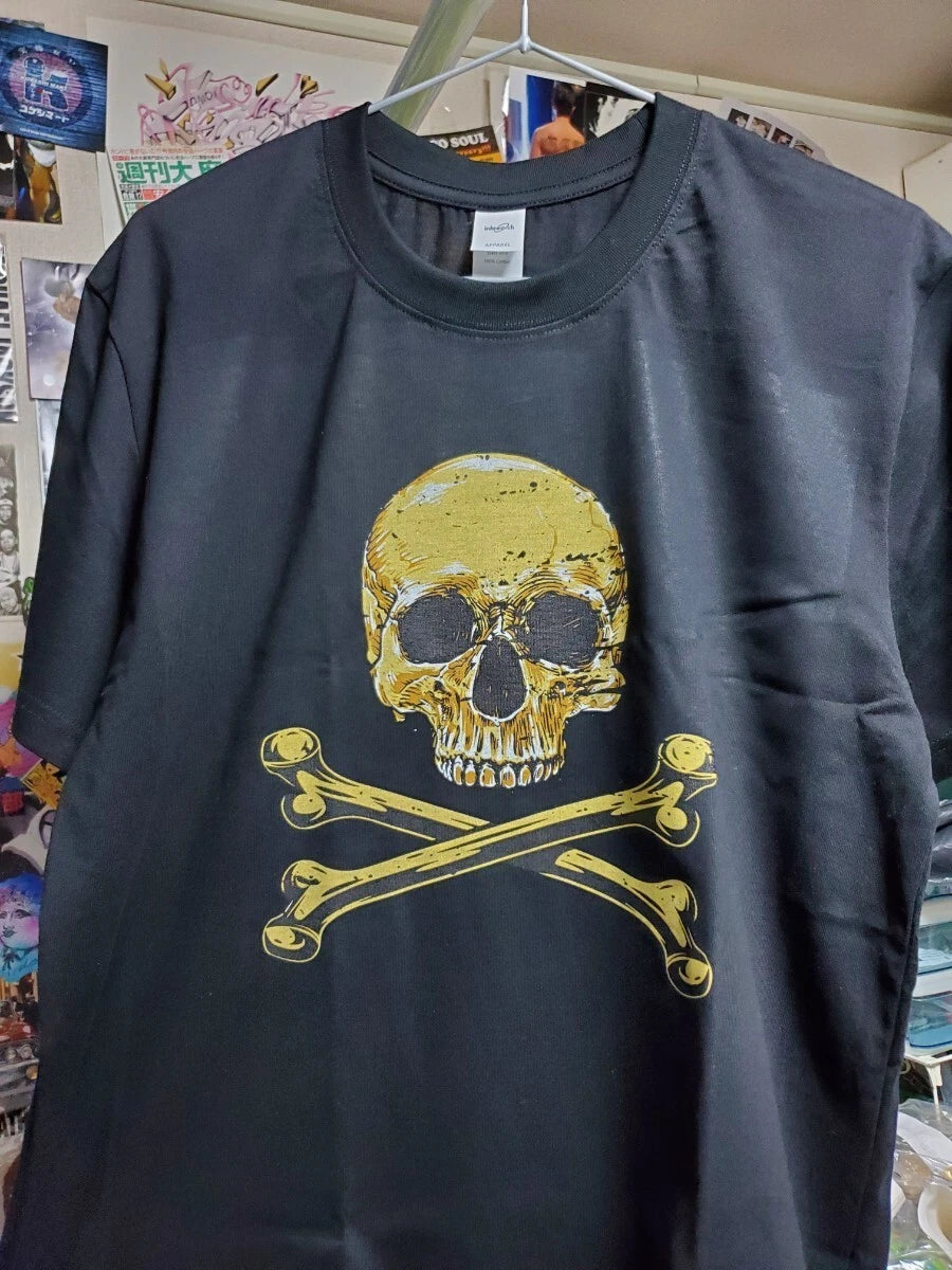 New product Simple pirate flag skull Imported T shirt Overseas import Size L Bla