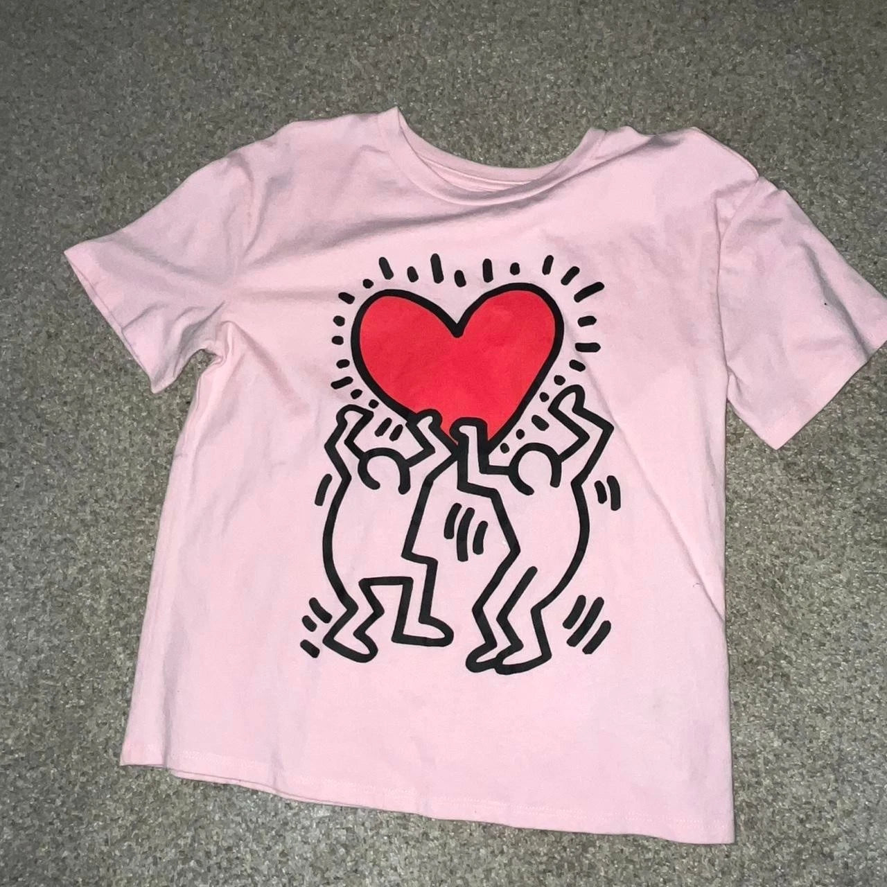 Cute Graffiti Valentines Day Retro Love Graphic T-Shirt