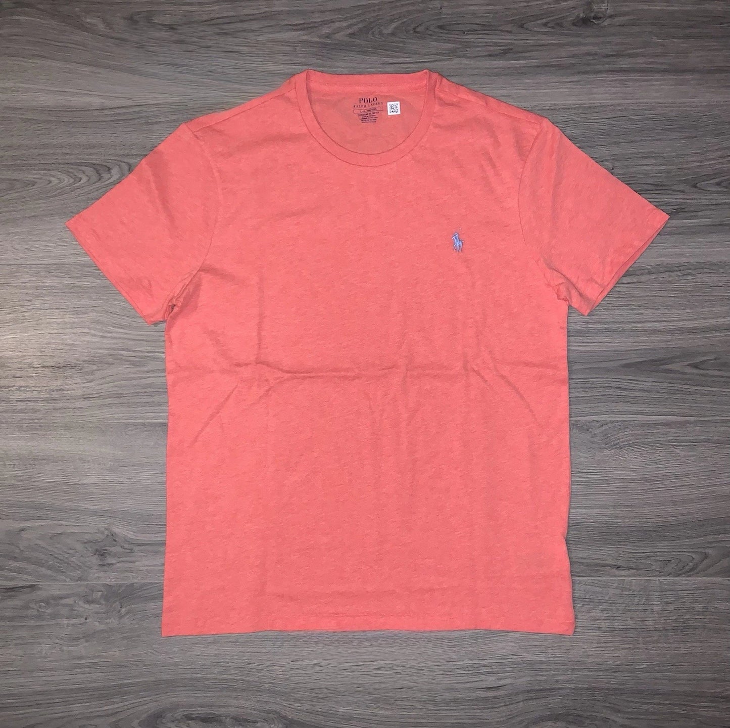 Polo Ralph Lauren T Shirt Custom Slim Fit Short Sleeve Salmon Red Men’s Sz Large