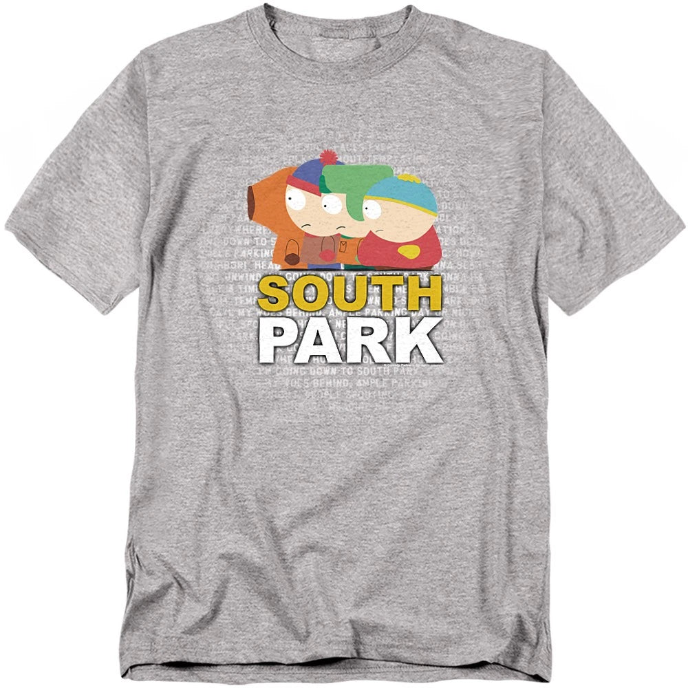South Park Lyrics T-Shirt S-5XL, Athletic Heather