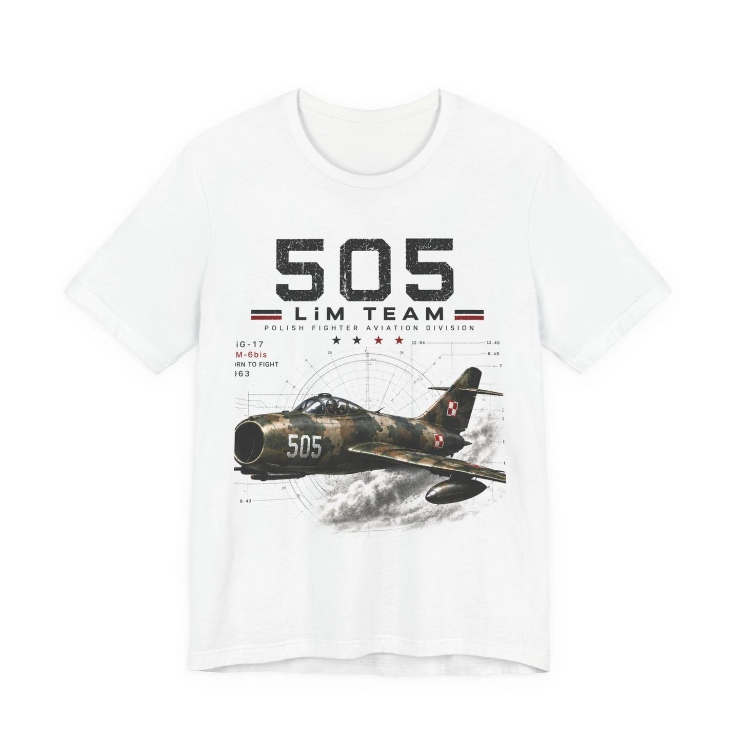 505 Mig-17 Lim 6 Bis warbird Unisex Jersey Short Sleeve Tee
